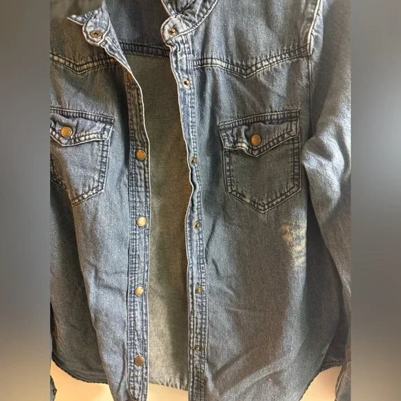 Miley Cyrus & Max Azria Blue Shirt - Picture 3 of 9